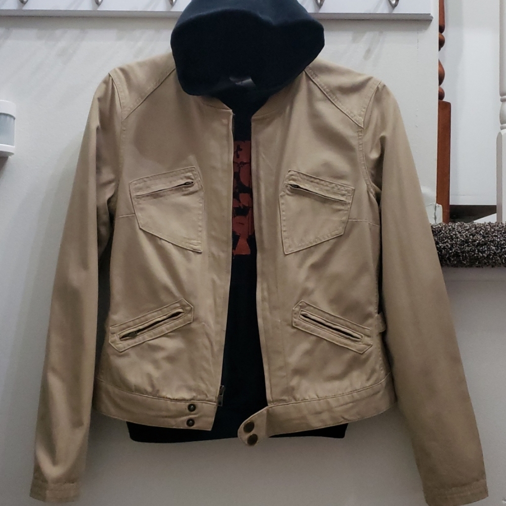 Juniors SO Brand Tan Utility Jacket